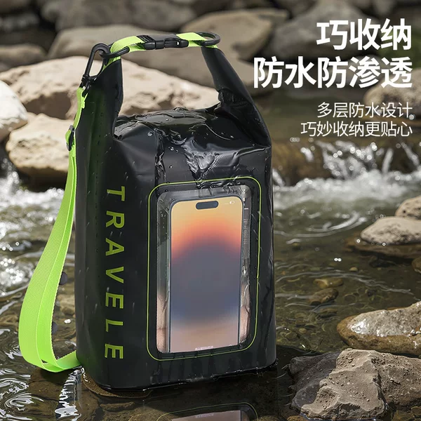 Outdoor Waterproof Bag, Swimming and Diving Bag, River Climbing, Hiking and Rafting Diagonal Bag