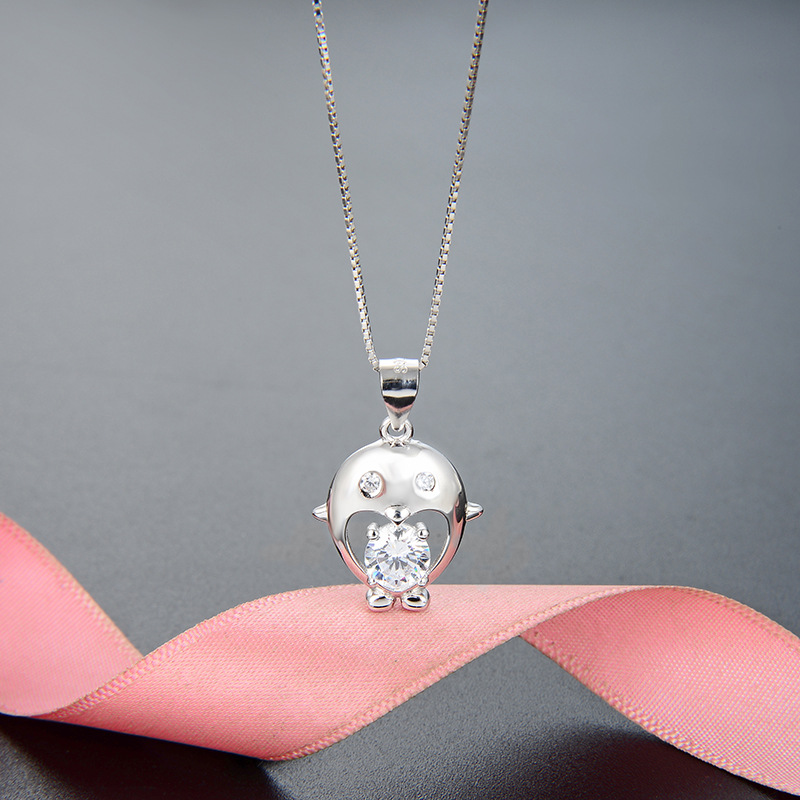 Corea del Sur accesorios lindos frescos clavícula Cadena de dibujos animados joyería colgante collar regalo colgante para novias