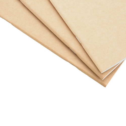 Traveler's notebook portable book core, saddle-stitched loose-leaf inner core, kraft paper, horizontal lines, blank square inner pages