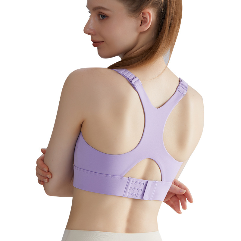 Wiman nuevo entrenamiento ropa interior deportiva de alta resistencia mujer taza fija en forma de I cinturón de hombro ajustable chaleco de yoga