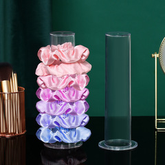 Single-tube cylinder hair tie display rack transparent cylinder stand bracelet necklace headband acrylic hair tie hair accessory storage