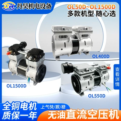 Danhao Vehicle-Mounted Dc Oil-Free Air Compressor Piston Booster Compressor Silent Maintenance-Free 12V24V48V