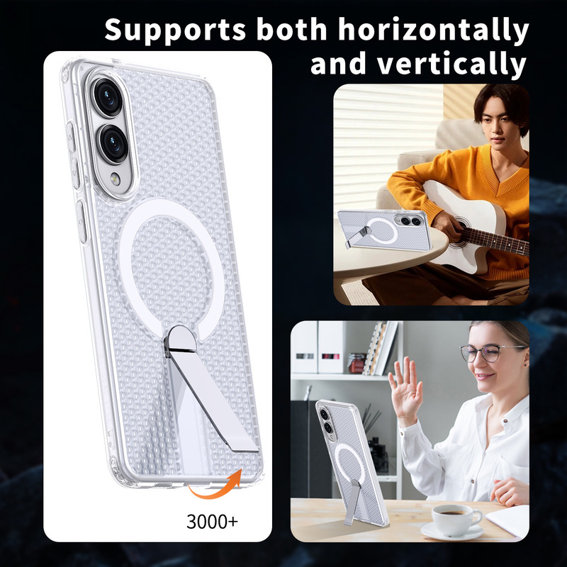 New Foreign Trade Model Suitable for Redmi Turbo 5 5g Domestic Magnetic Stand Cooling Breathable Phone Case