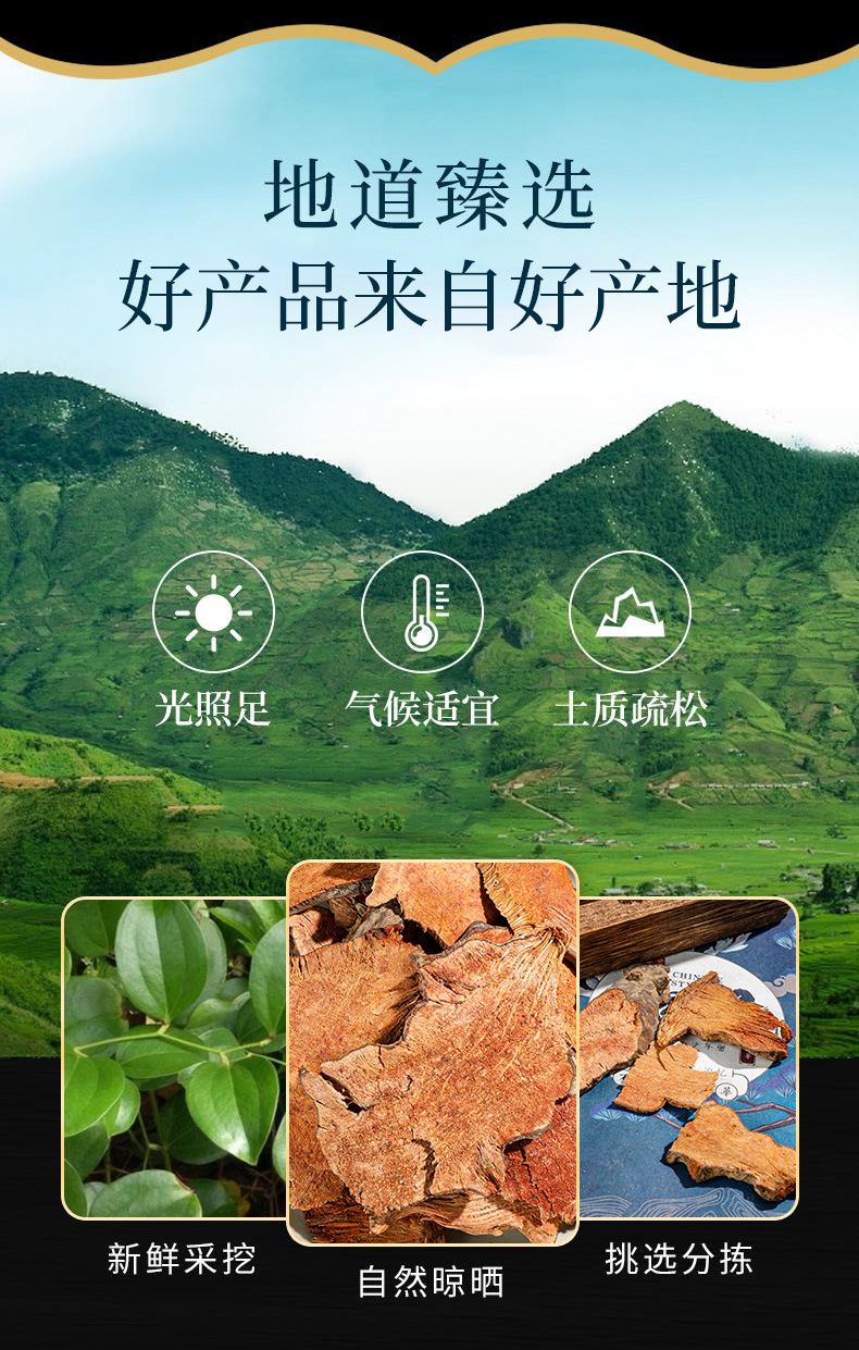 Ba Qia (Smilax china) Dried Rhizome — Jin Gang Teng Herbal Decoction Pieces 500g overview