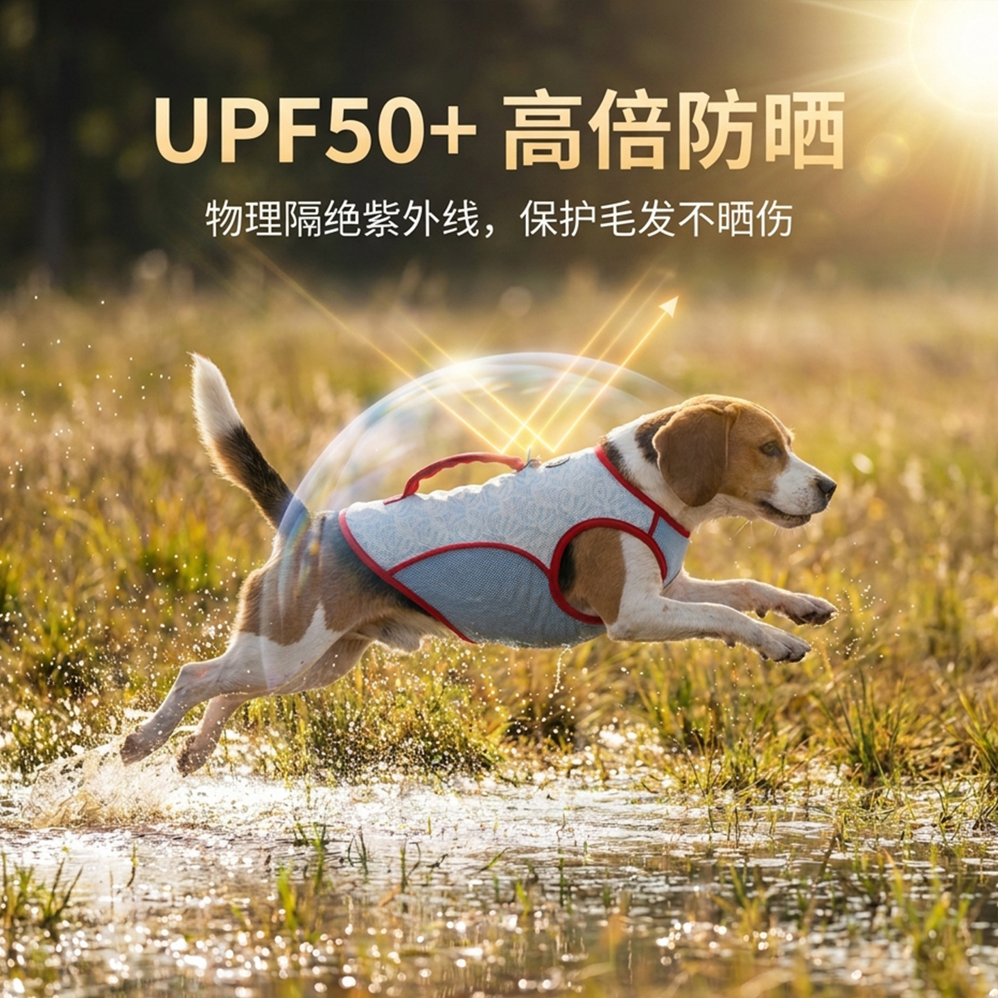 Verano color contrastante empalme refrigeración al aire libre chaleco de mascota ropa de protección solar perros pequeños y medianos ropa de perro gato