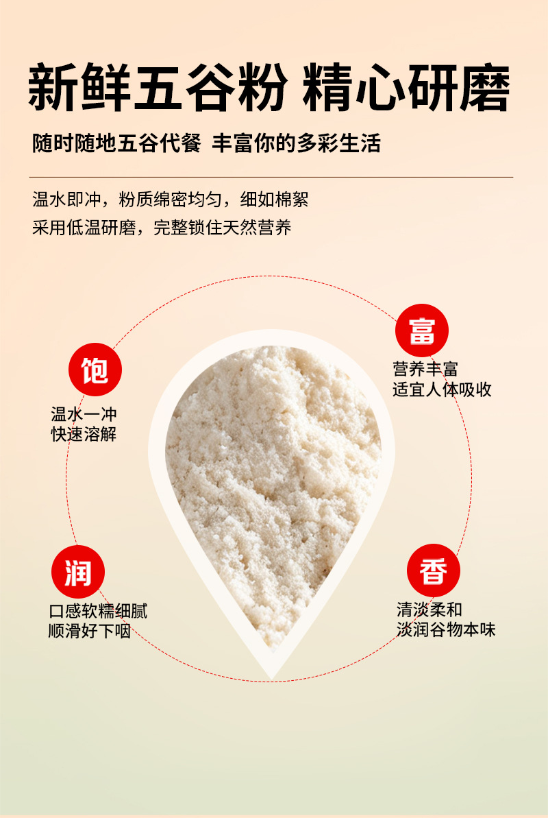 Bitter Apricot Kernel Powder Ku Xing Ren 低温烘焙脱苦熟粉 Food Processing Ingredient Bulk 25kg Bag quality and texture
