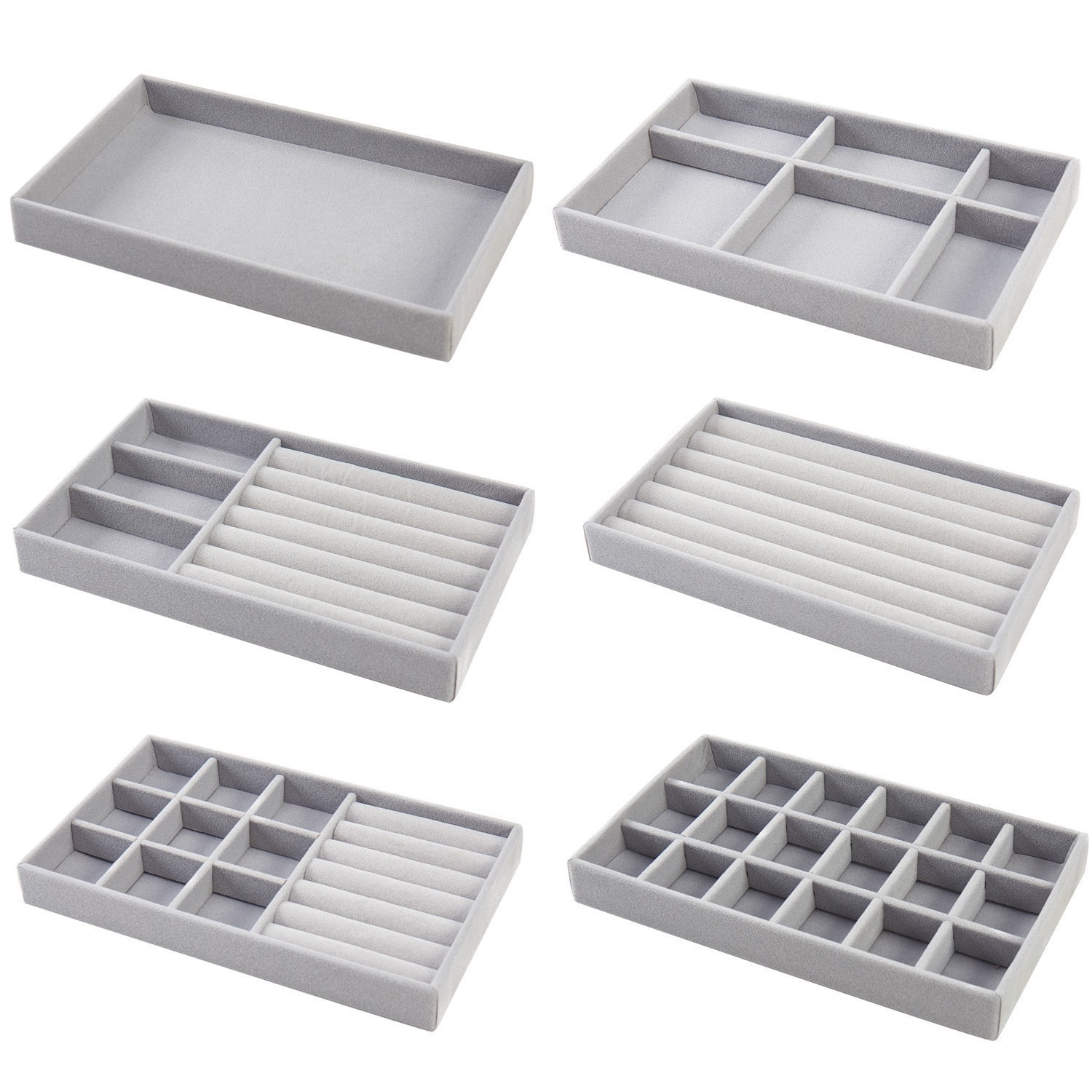 Caja de joyería en stock Caja de almacenamiento Caja de exhibición de joyería Paleta de joyería Paleta de almacenamiento de anillos de brazalete image 6