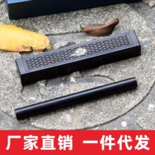 卧香沉香中式线香便携式卧香盒全套套装香管香炉祥云款紫光檀香盒
