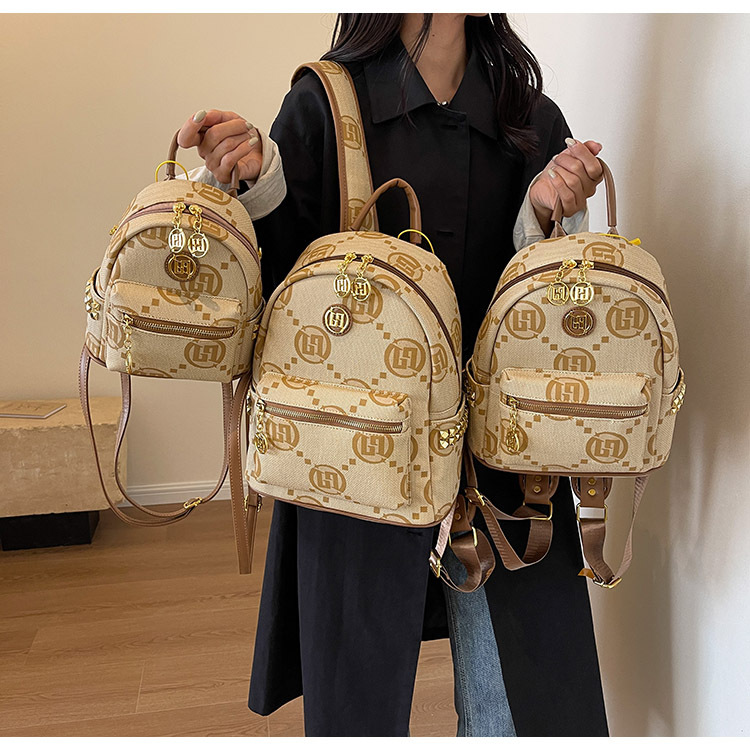 Zaino donna stile urbano minimalista zainetto casual jacquard_voghion.com
