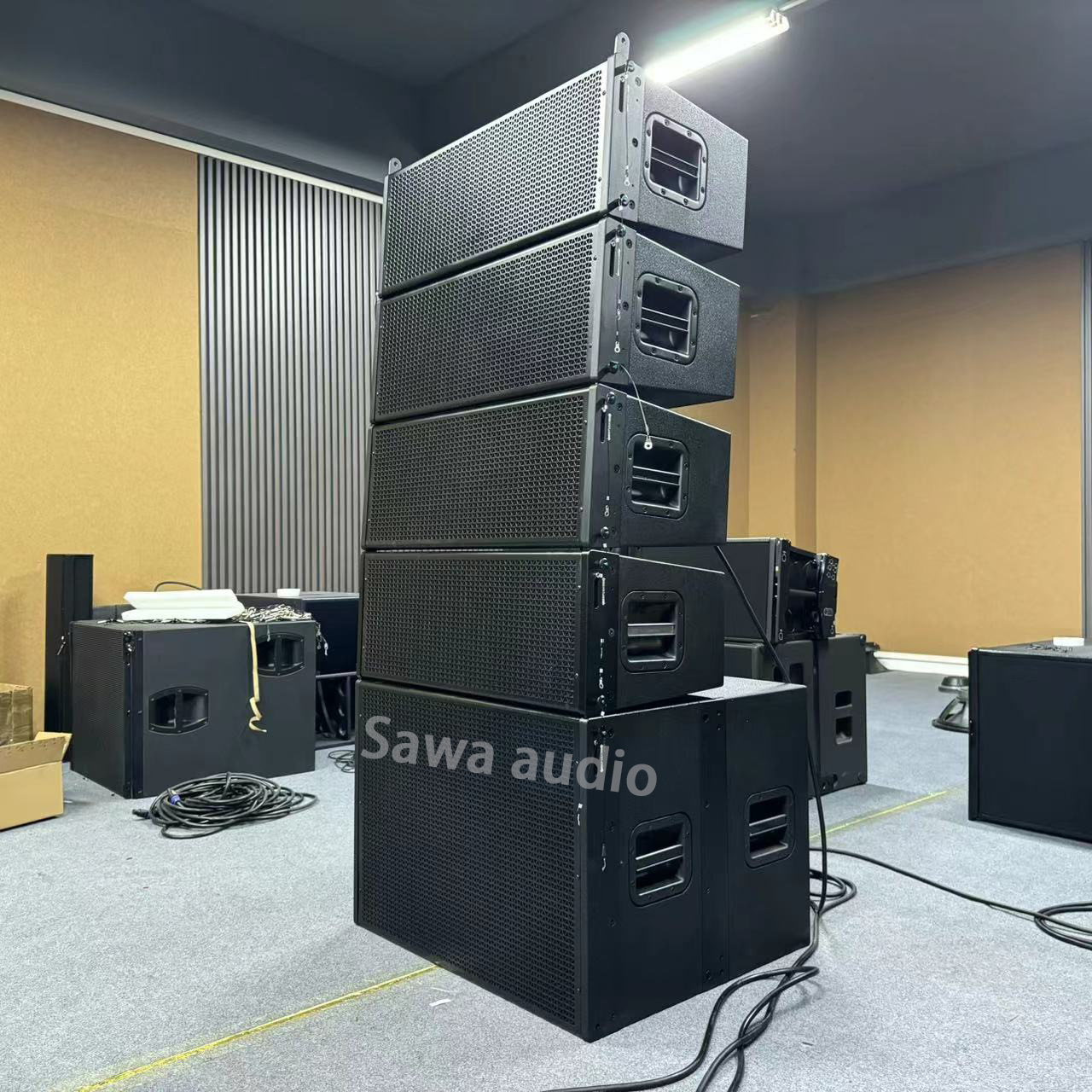 Barra de ingeniería de línea de matriz de audio doble altavoz de matriz de línea de 10 pulgadas de interior y al aire libre concierto de hotel rendimiento profesional de audio