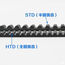 电梯门机同步皮带5M S5M 8M S8M HTD通力橡胶开口带