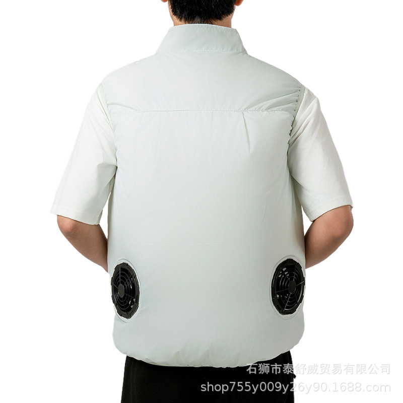 Ventilador individual gris azulado