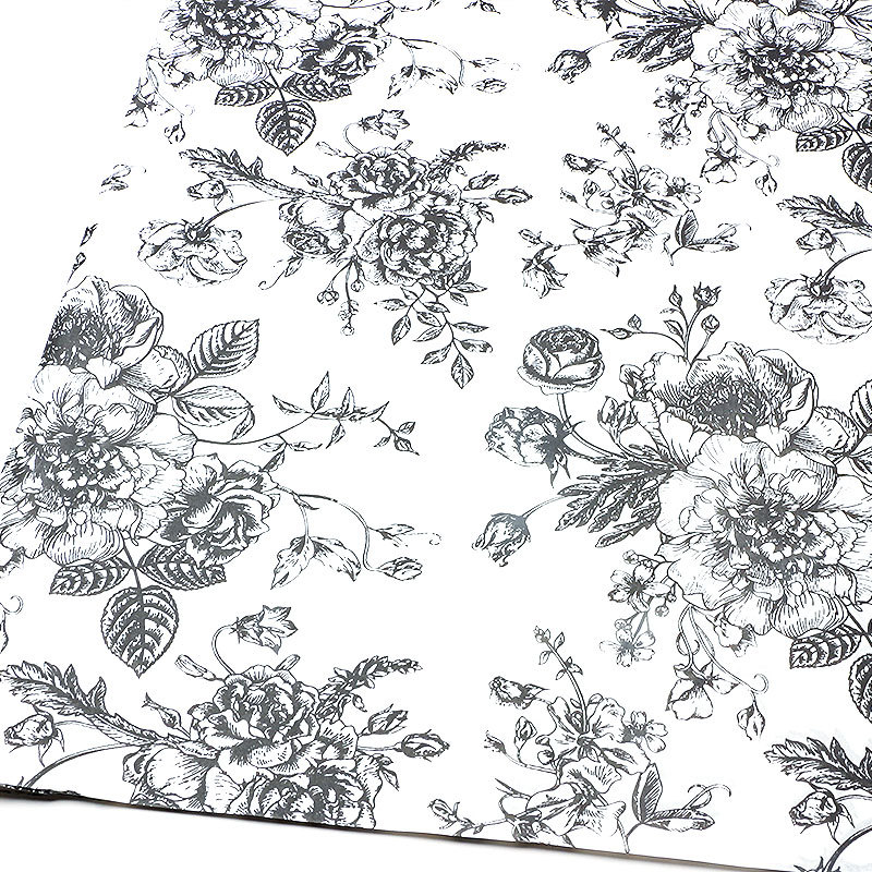 Huaxi tarde té negro retro papel de embalaje de Sydney flores flores ramo de flores artesanal papel de fusión a mano al por mayor