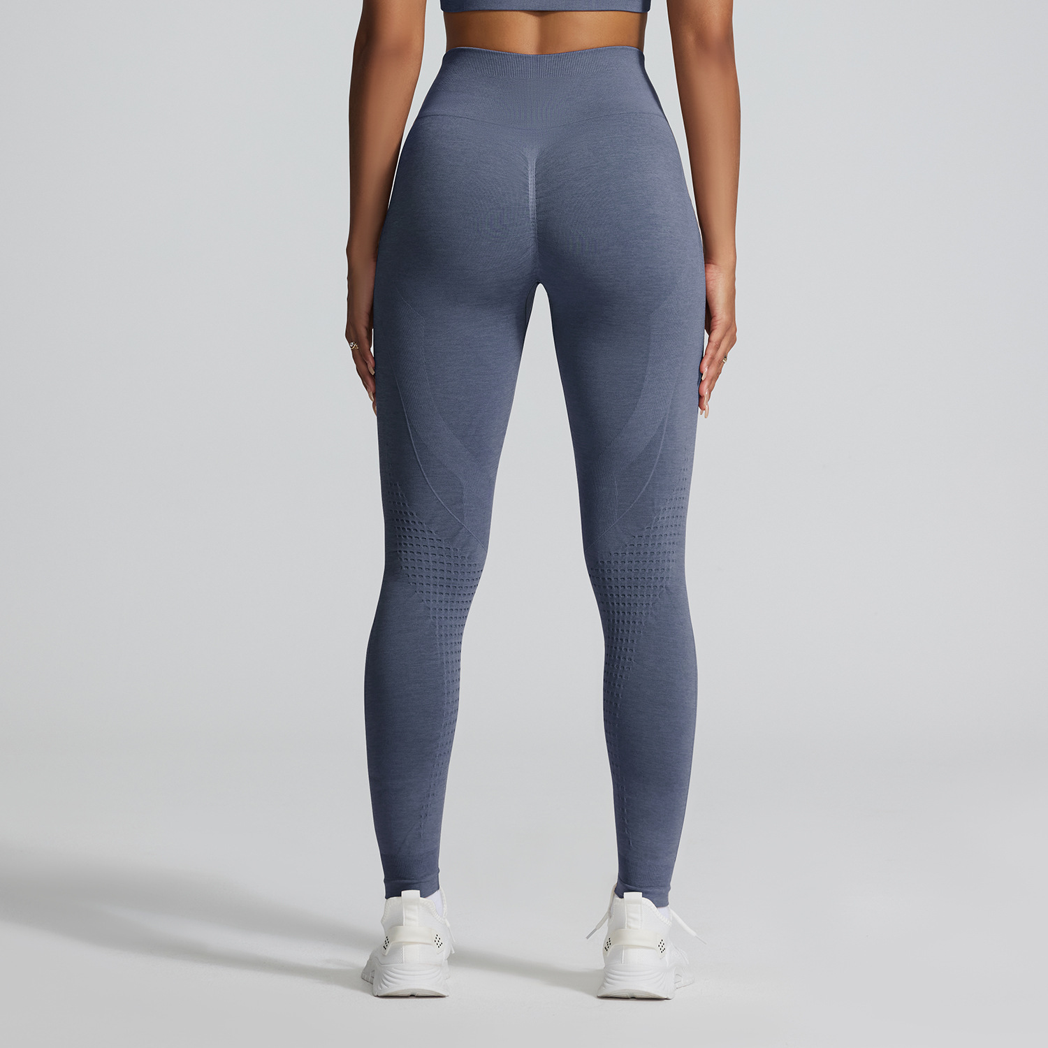 Amazonas catiónico ultra suave sensación sin pellizco de mujer apretado caderas de belleza Jacquard nueve pantalones de gimnasio