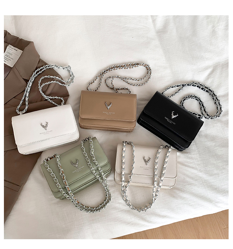 New Embroidery Thread Small Bag Korean Shoulder Simple Messenger Chain Female Bag display picture 5