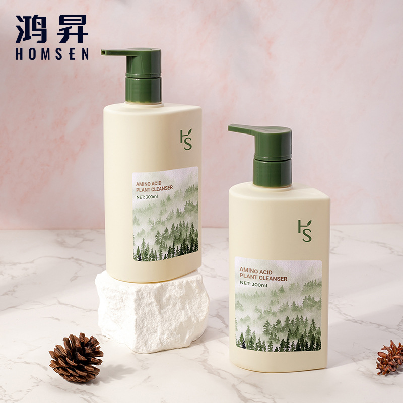 亚马逊希音爆款现货身体乳分装瓶PE材质新款心形300ML500ML空瓶子