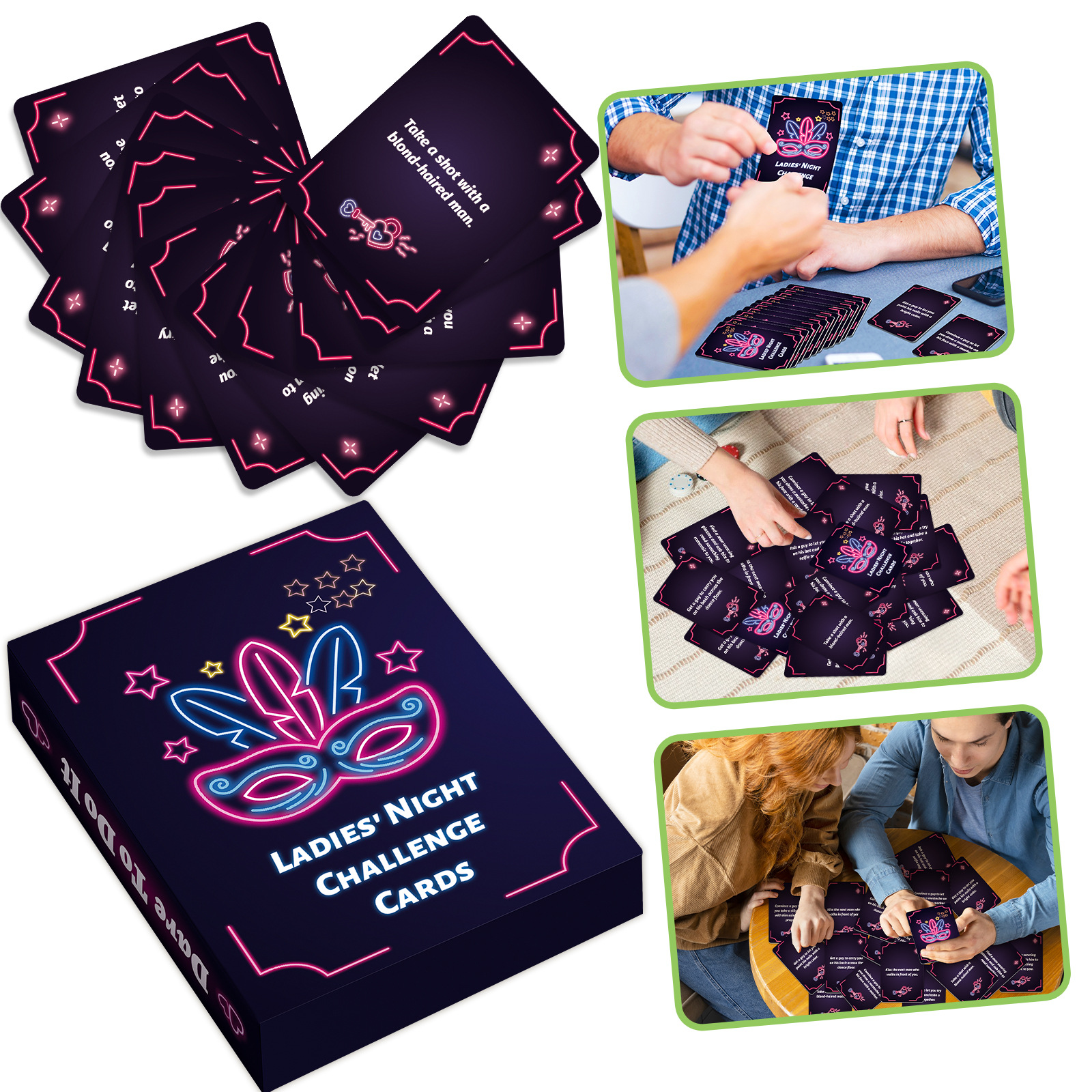 Board Game Party Cards With Challenges And Instruction Tasks_voghion.com