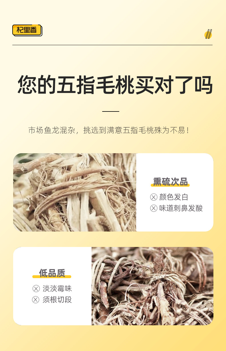 Dried Wuzhimaotao Root Slices 250g Guangdong Herbal Soup Ingredient for Traditional Decoctions overview