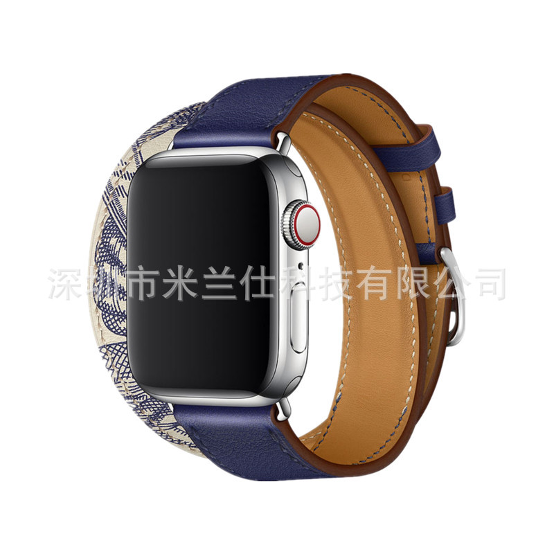 Adecuado para Apple Watch applewatch Correa S9 cuero genuino iwatch456789SE deportes ultra2 fabricante