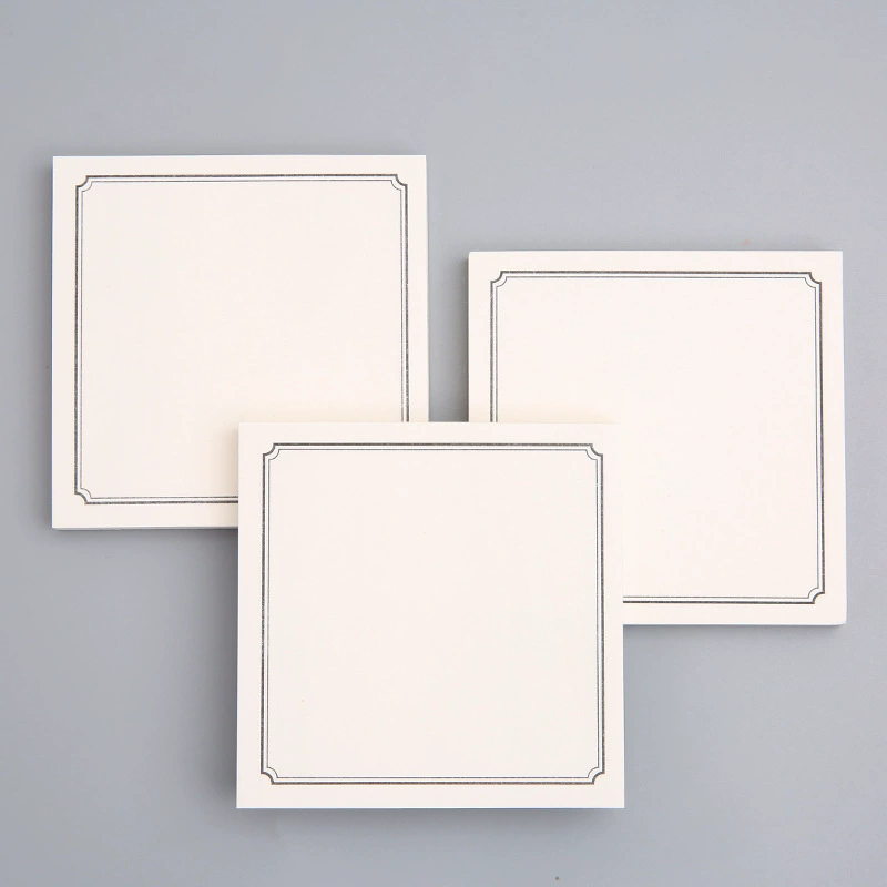 Sticky Notepad — Creative Tear-Off Message Pads, 7.5×7.5 cm, Assorted Cover Designs