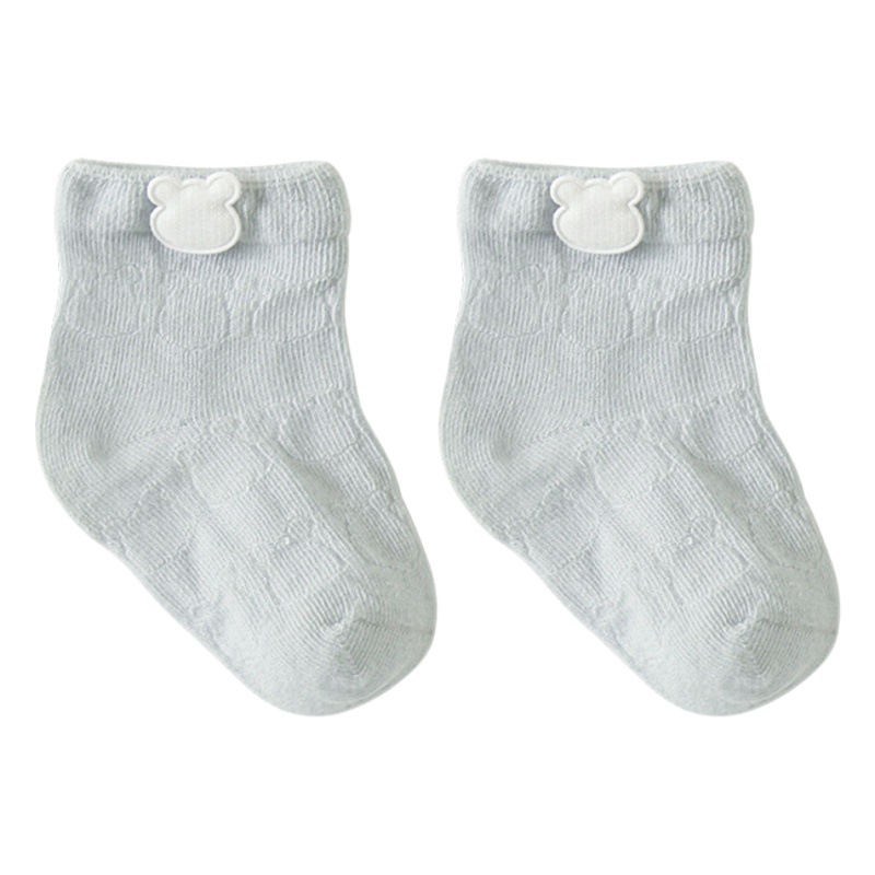 23 nuevos calcetines de bebé de verano de algodón peinado ultra-delgado de malla calcetines de bebé NIÑOS Calcetines de algodón de dibujos animados 0-3 años de edad