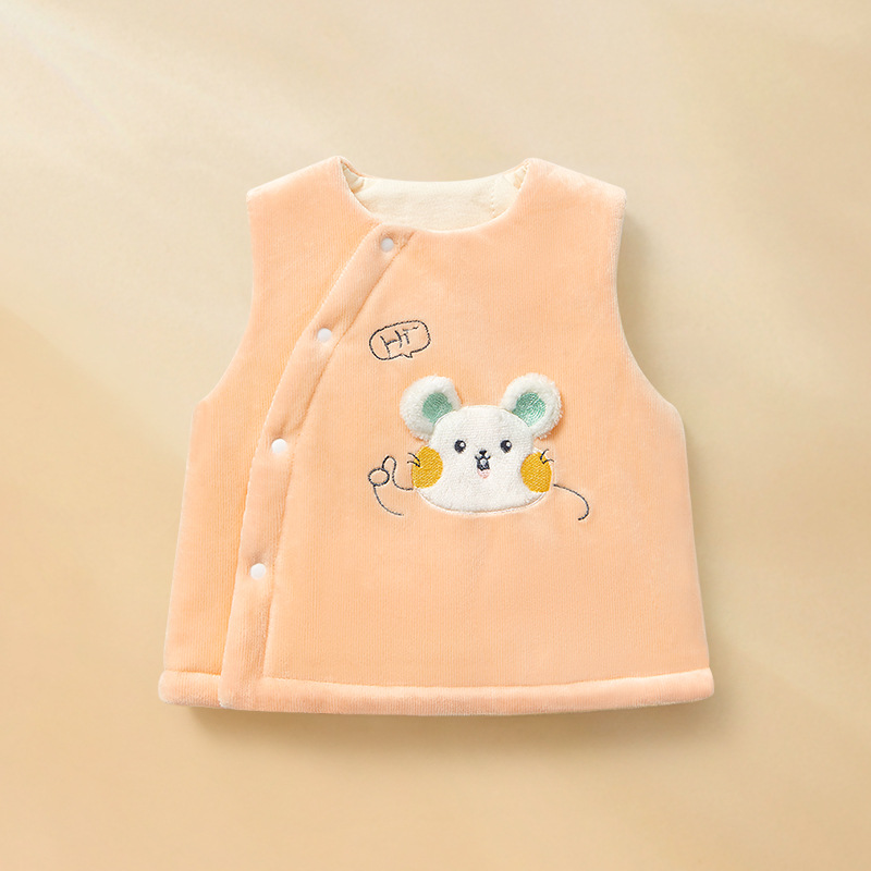 Chaleco de bebé otoño y invierno, chaleco de algodón para niños, chaleco de invierno para niños, chaleco de hombro caliente para bebés
