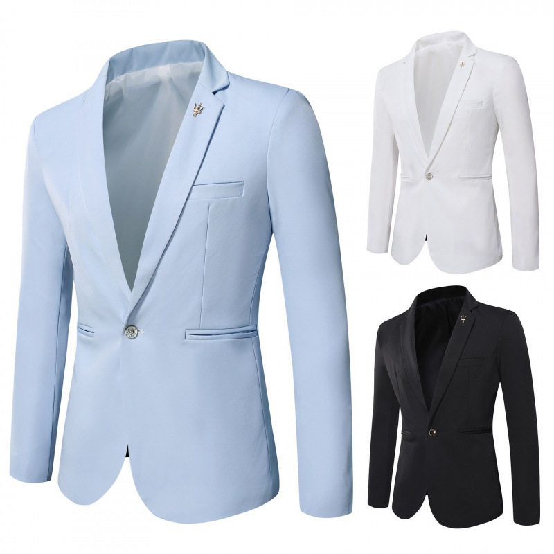 Men's Suits Export Special Sale New Style Men's Casual Blazer Solid Color Single Button Lapel Suit Jacket Men's Suits Export Special Sale New Style Men's Casual Blazer Solid Color Single Button Lapel Suit Jacket