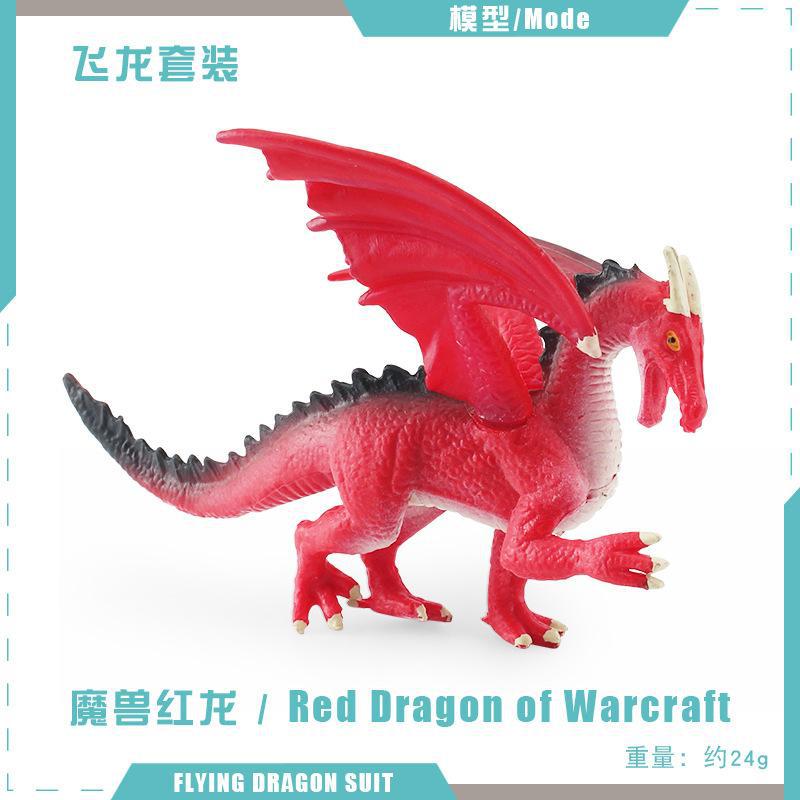Exportación transfronteriza simulación de mitología occidental dragón modelo dragón de hielo dragón de acero fuego águila lobo dragón adornos estáticos de escritorio