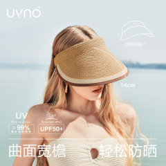 KK&uvno 麦わら帽子 日焼け止め帽子 大きなつば 空のトップハット 抗 UV サンハット サンハット 女性用 夏 アウトドア