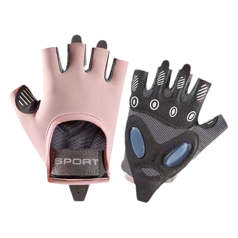Half finger sports gloves women's gym equipment training bicycle cycling yoga cool quick-drying breathable anti-Cocoon