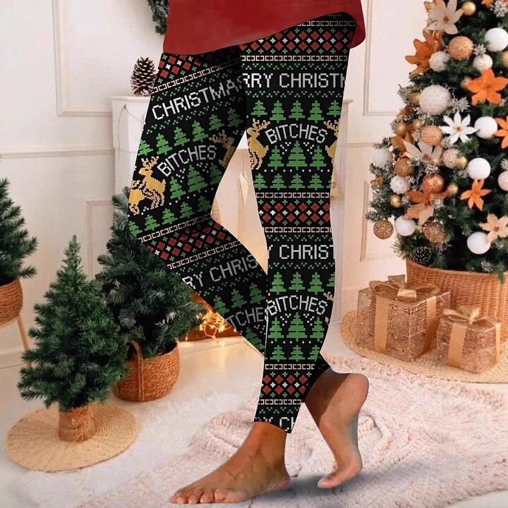 European and American Cross-Border Autumn and Winter Amazon Casual Home Christmas Printed Yoga Pants 2025 European and American Cross-Border Autumn and Winter Amazon Casual Home Christmas Printed Yoga Pants 2025