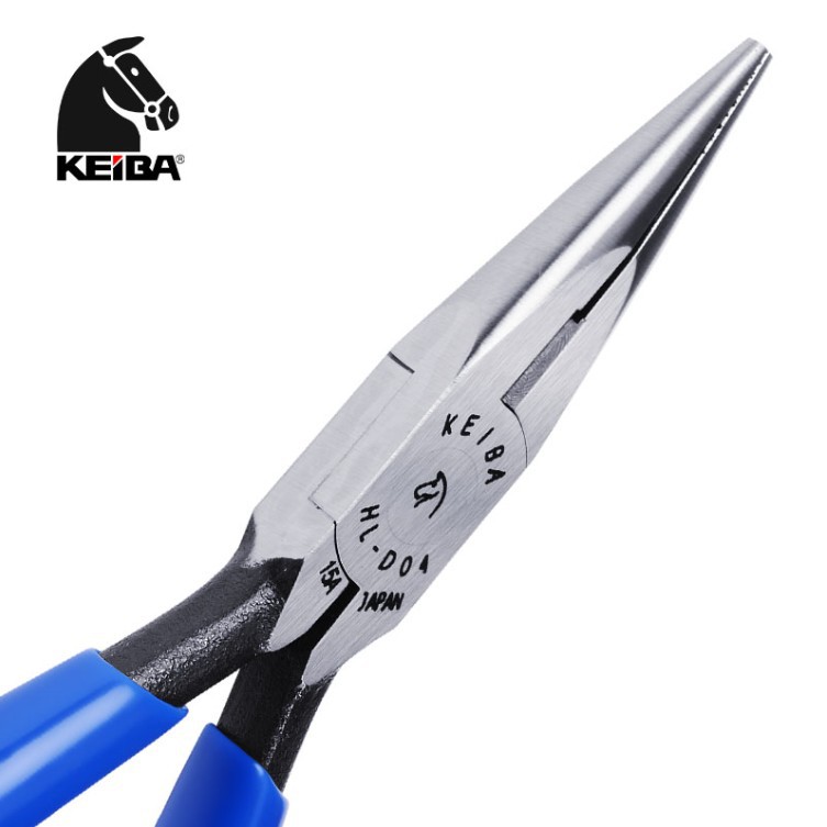 日本KEIBA马牌微型尖嘴钳HL-D14无牙珠宝加工5寸钳尖咀钳子HL-D04