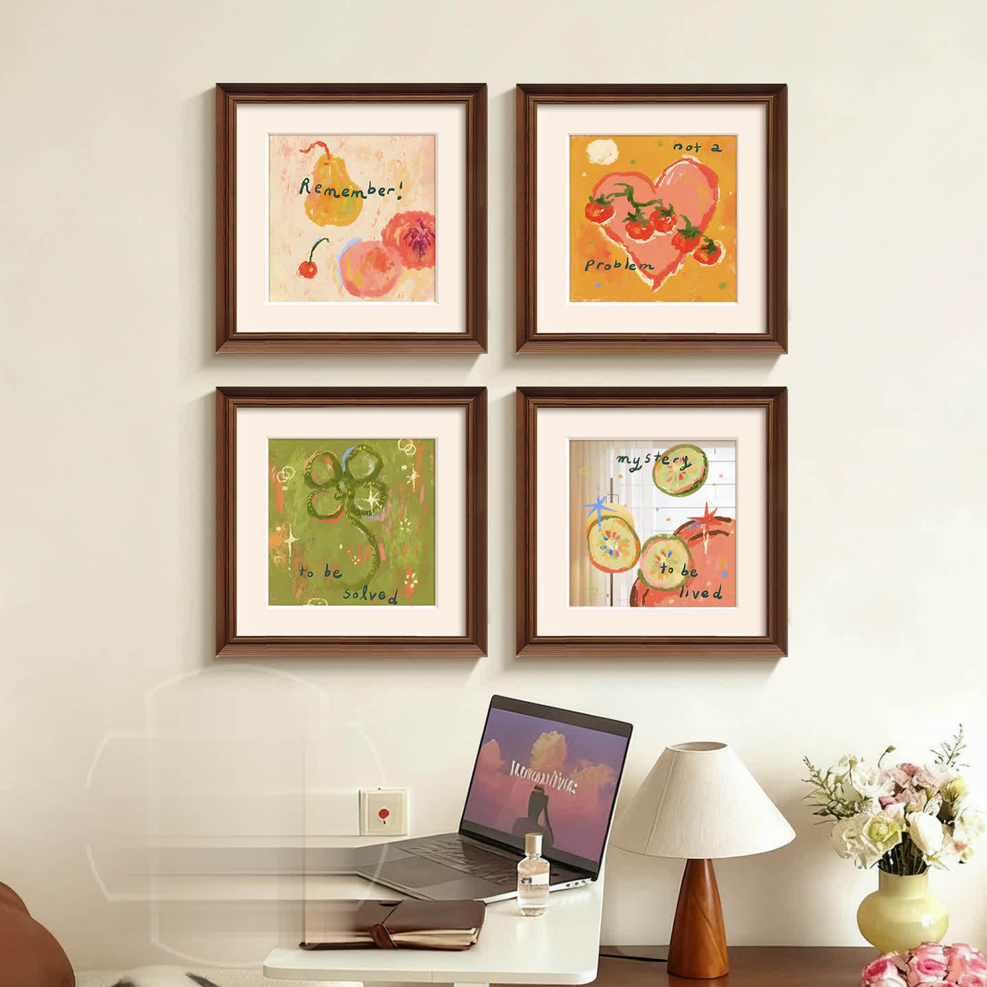 French Retro Living Room Decorative Painting, High-End Entrance Cabinet, Cupboard Hanging Painting, 2025 New Small Wall Mural