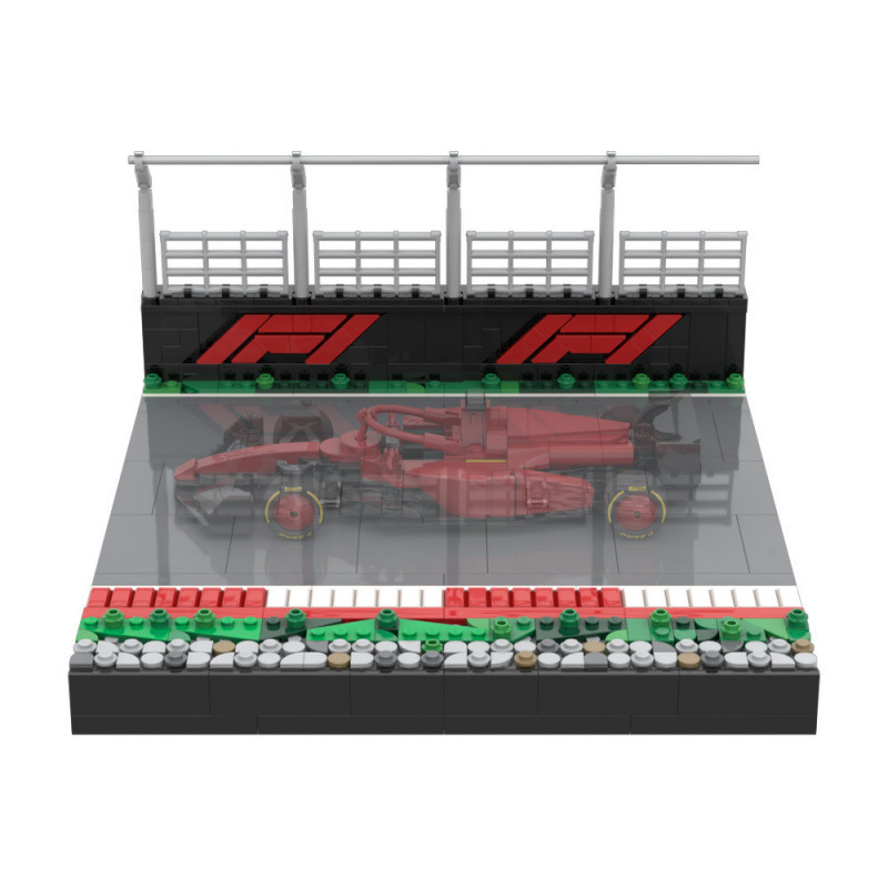 -227861 Formula One Display Stand Building Block Toy Compatible with Lego Particles Ready for Dropshipping