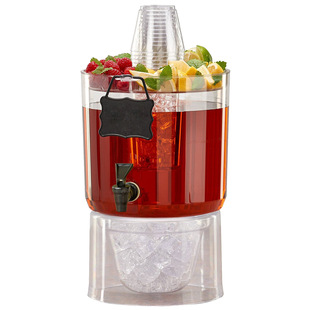 Juice Tripod Portable Outdoor Ice-Cooled Juice Tripod Cold Drink Machine Beverage Bucket Buffet Coffee Juice Machine Container