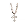 Pendant hip-hop style from pearl, small design necklace, diamond encrusted, trend of season