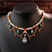 唐风复古宫廷项链百搭配饰气质典雅软璎珞文艺古风汉服配饰饰品