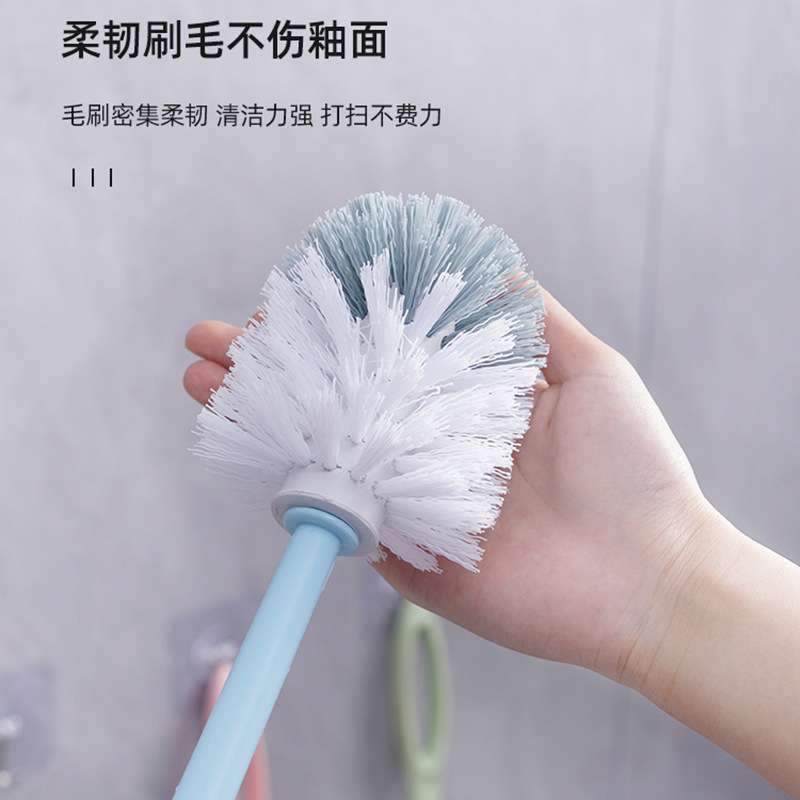 トイレブラシ、柔らかい毛のトイレブラシ、家庭用浴室掃除用トイレブラシ、柔らかい毛のブラシ、掃除用ブラシ、丸頭|undefined