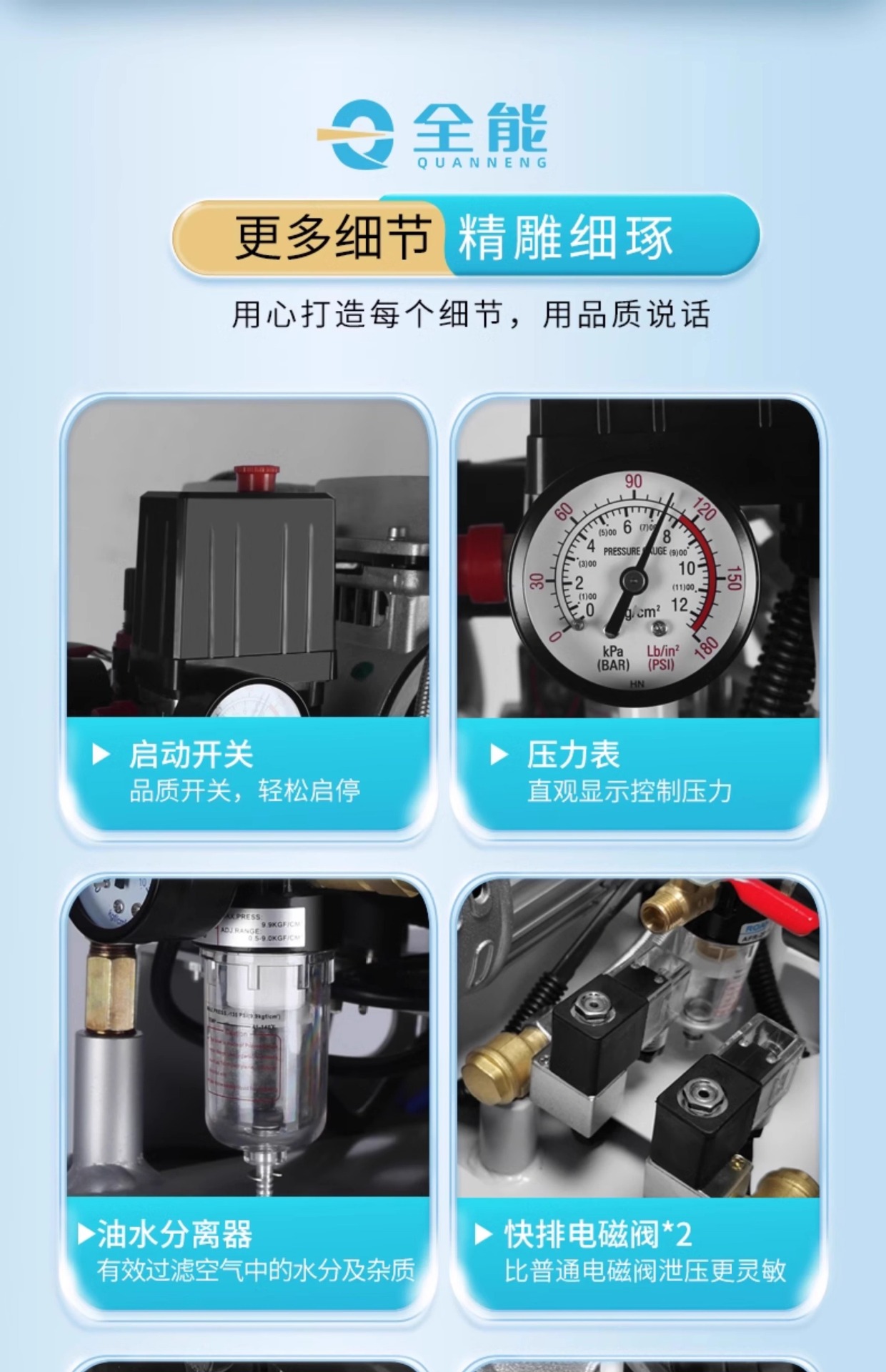Ruiyan Dental Special Oil-free Silent 220V Medical Clinic Atomization Air Compressor Laboratory