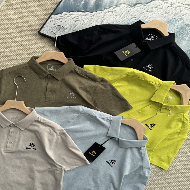 2025 夏の新スタイル KLS Kaisley Stone メンズ ポロシャツ スポーツ レジャー 刺繍半袖 Tシャツ|undefined