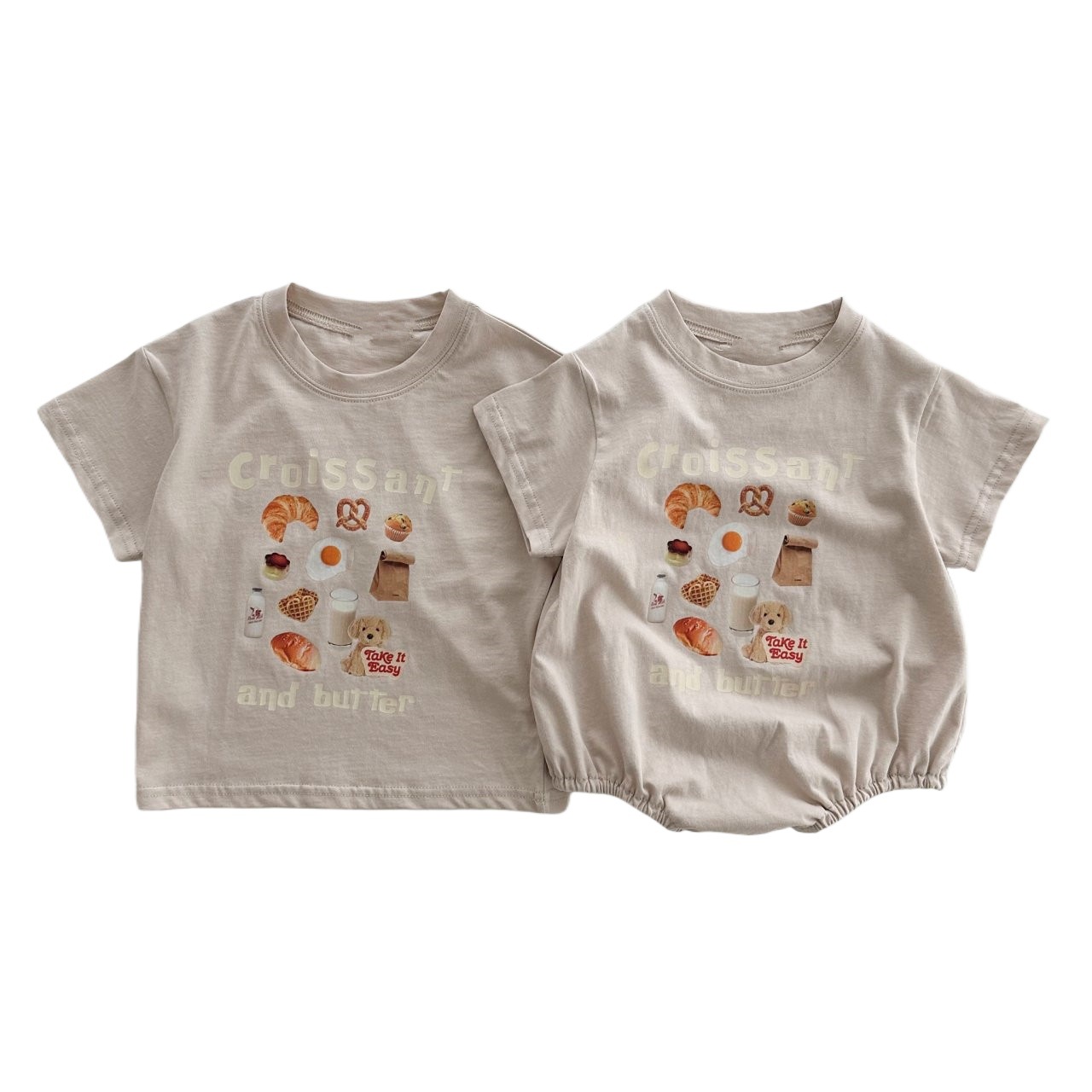 INS estilo coreano bebé recién nacido impreso mono de algodón del todo fósforo mameluco niños y niñas algodón casual camiseta moda