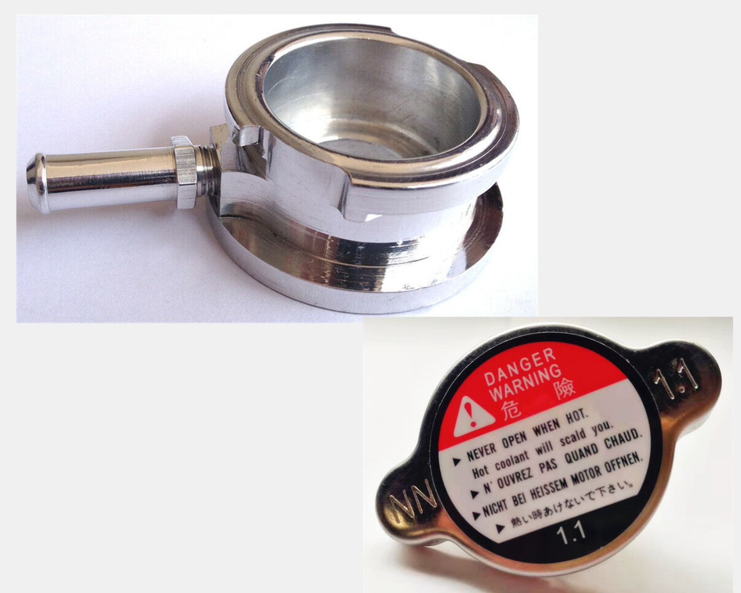 Car Metal Water Inlet + Water Tank Cover Jsk-003 + V1.1508 Universal Radiator Cap Antifreeze Liquid Cooling