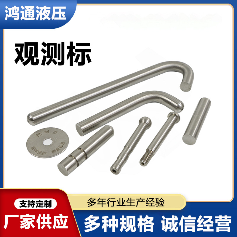 沉降观测标 位移观测桩 承台观测标 不锈钢观测标厂家供应