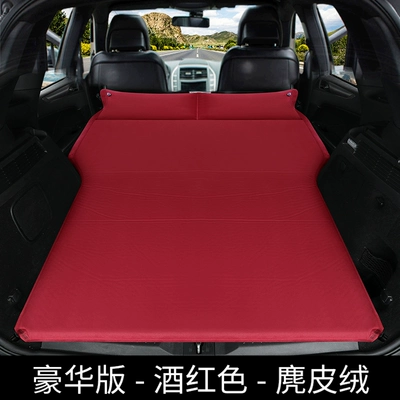 Cherokee, car inflatable mattress, Vehicle-mounted inflatable bed - default-item-model-b-double-luxury-edition-in-wine-red-suede-fabric