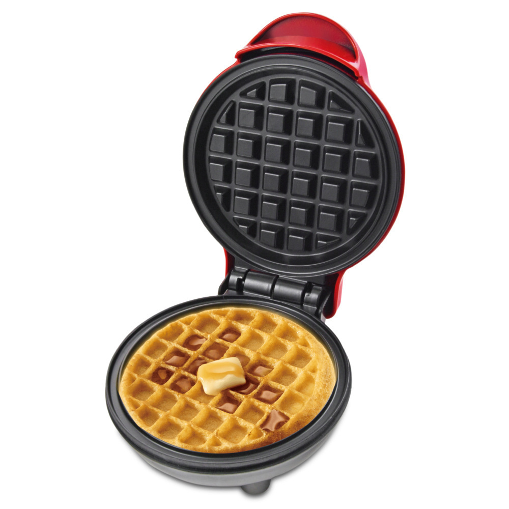 Máquina de desayuno de doble cara europea y americana, máquina de torta de waffles, máquina de sándwiches multifuncional, venta caliente de doble cara, tostadora rápida