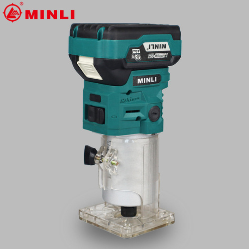 Minli Factory Direct Repair Edge Wood Slotting Machine Multifunction Electric Wood Milling Machine Holes Edge Repair Lithium Electric Small Gavel Machine