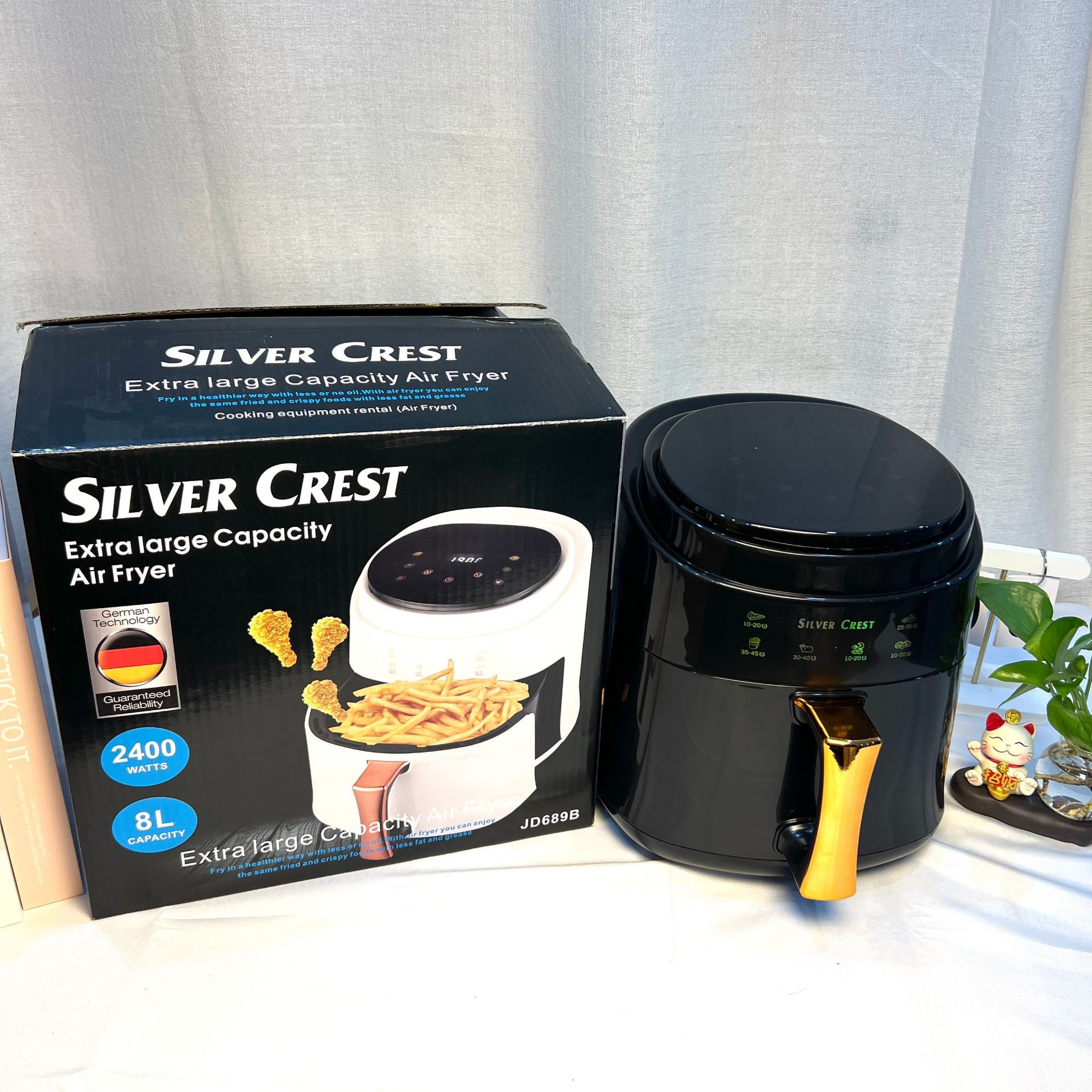 8L 에어프라이어 유럽형 [220V—유럽형 플러그]