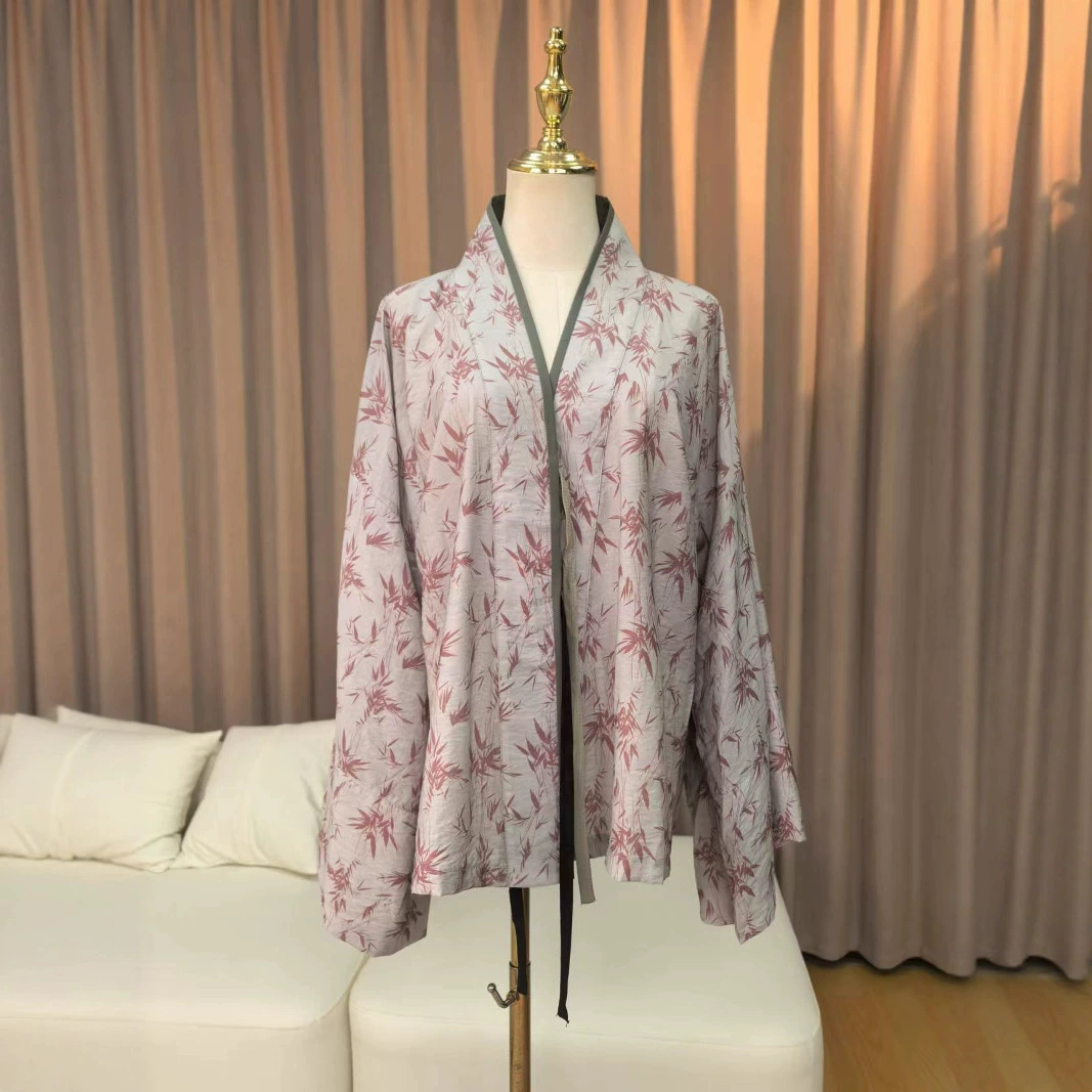 Готовые на складе отправлены в тот же бамбуковые слова династии Хань в кинофестивале Ян Ми] Новый плиссированный кардиган на шнуровке Wei, Jin и Northern Dynasties