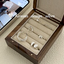 �����������ع�ָ����Ʒ S925���������黨��ָ С����Ƹ߼����