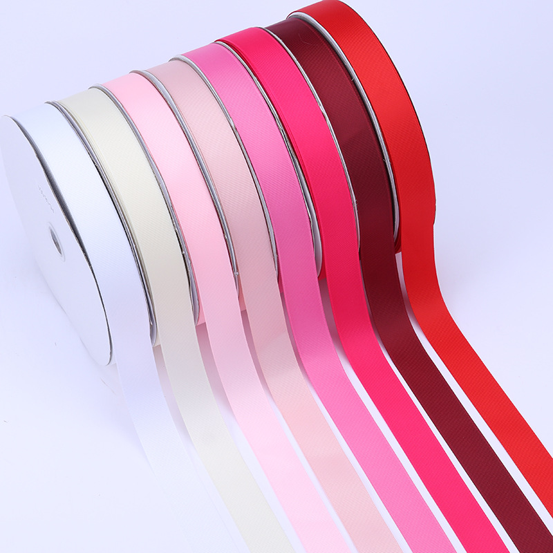 2,5 cm de alta densidad costilla cinta ramo de seda fruta caja de regalo embalaje color Ropa Accesorios hilo de unión cinta